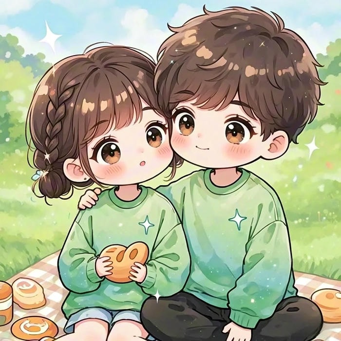 ảnh cặp đôi chibi dễ thương anime