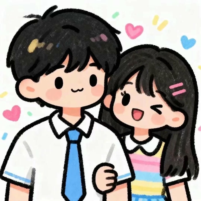 ảnh cặp đôi chibi lãng mạn