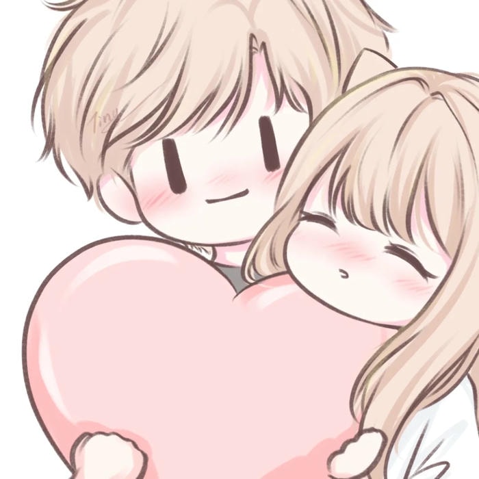 ảnh cặp đôi chibi tình cảm