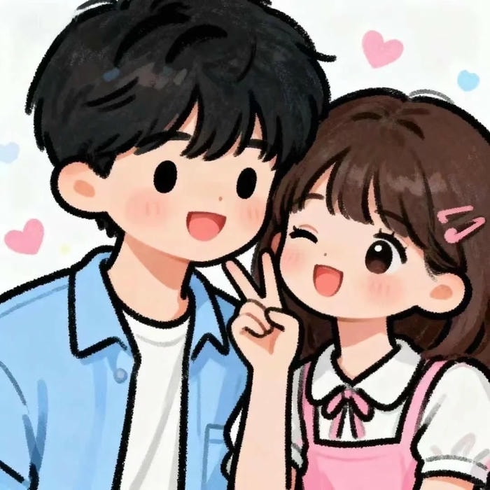 ảnh chibi đôi dễ thương