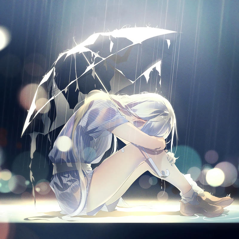 anime nữ buồn ảnh đẹp