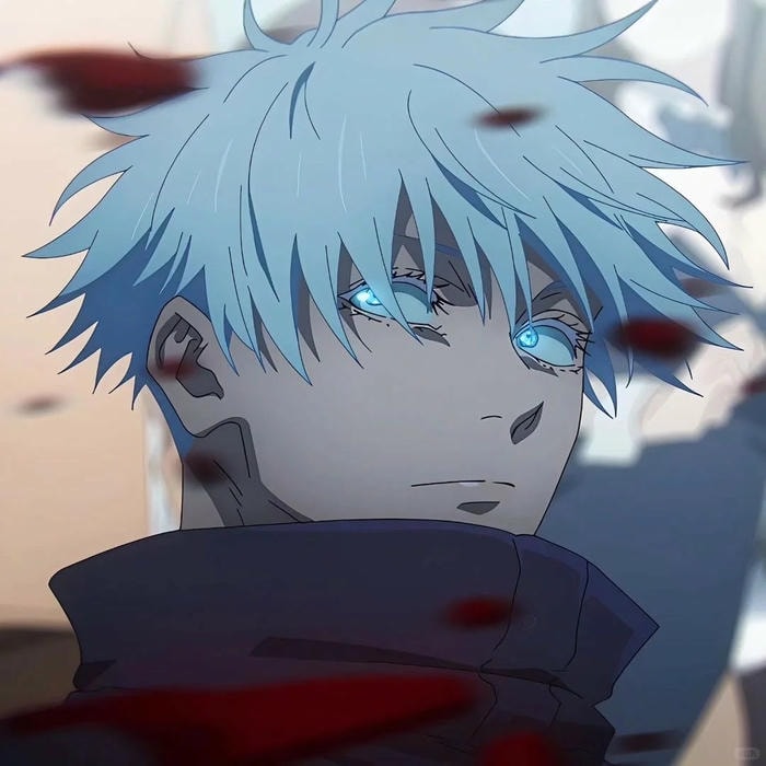 avatar Gojo phong cách pastel