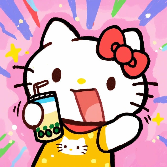 avatar Hello Kitty anime đáng yêu