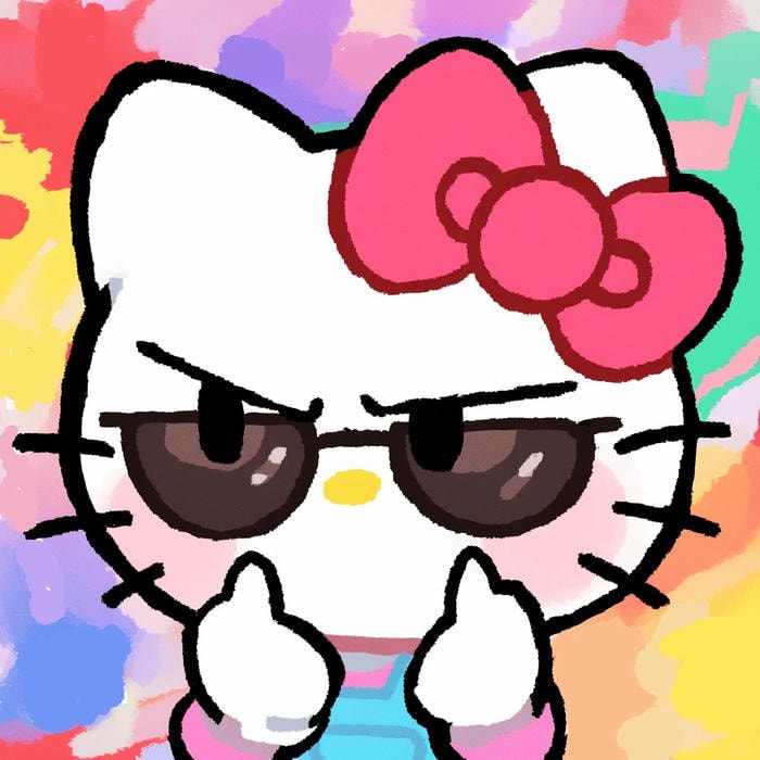 avatar Hello Kitty cute cho Zalo