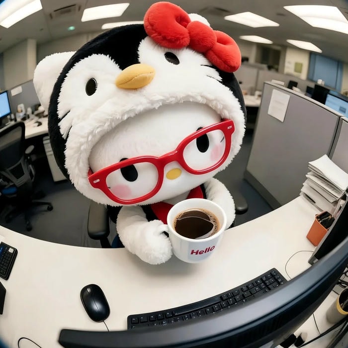 avatar Hello Kitty đơn giản