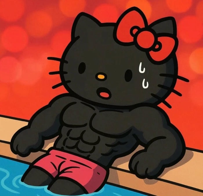 avatar Hello Kitty ngộ nghĩnh anime