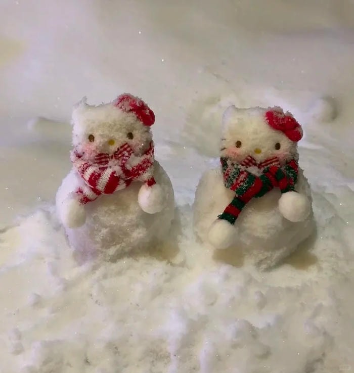 avatar Hello Kitty phong cách pastel