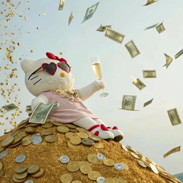 avatar Hello Kitty phong cách sáng