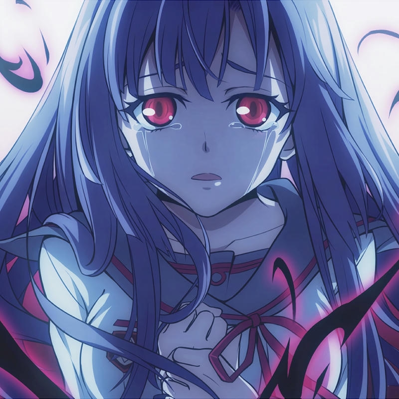 hình anime nữ buồn đơn