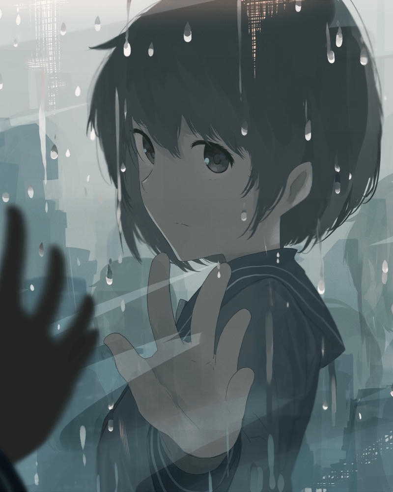 hình anime nữ buồn nhỏ