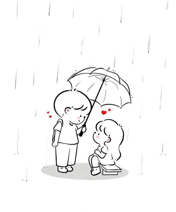 hình cặp đôi chibi anime cute