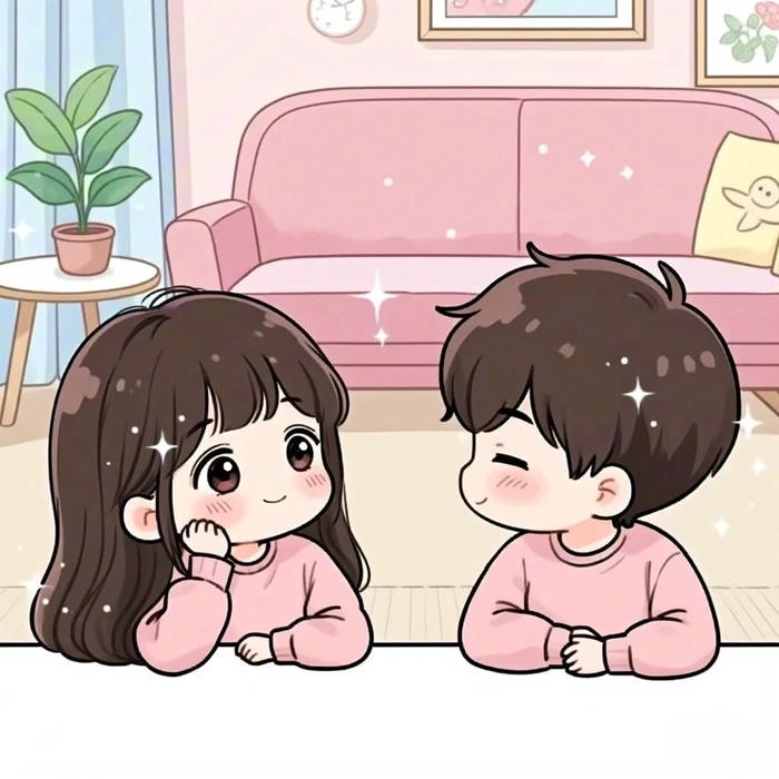 hình chibi couple anime