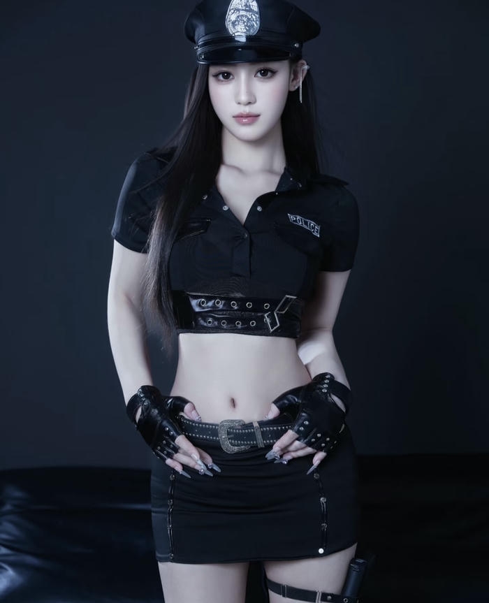 hình cosplay cảnh sát nữ ấn tượng