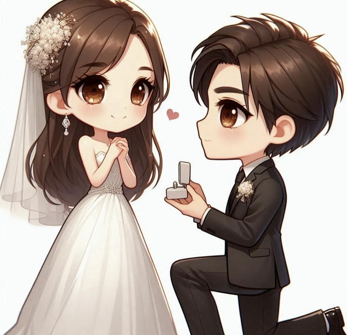 ảnh chú rẻ cầu hôn cô dâu hạnh phúc