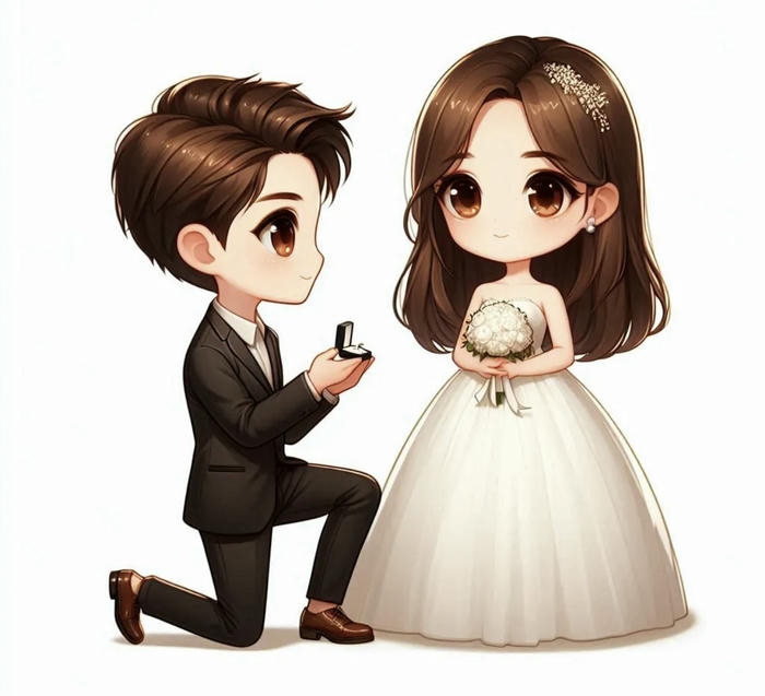 hình chú rể cầu hôn cô dâu cực đẹp